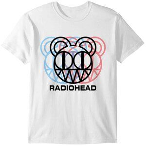 Radiohead Dizzy Glitch Logo T-Shirt Rock Band Music Graphic Fan Merch Tee 92
